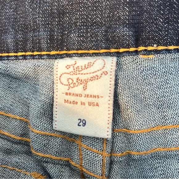 True Religion Women’s Painted Flap Pocket Western Low Rise Boot Cut Jeans 29 - Picture 9 of 10